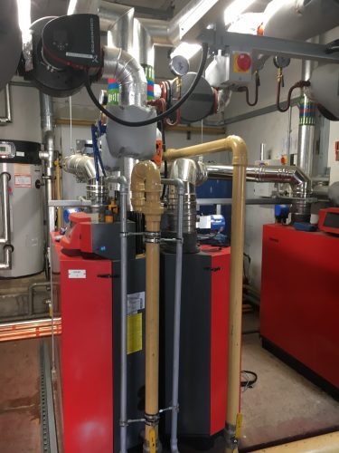 Commercial boiler installed by Putney Plumbers in a Fulham nursery